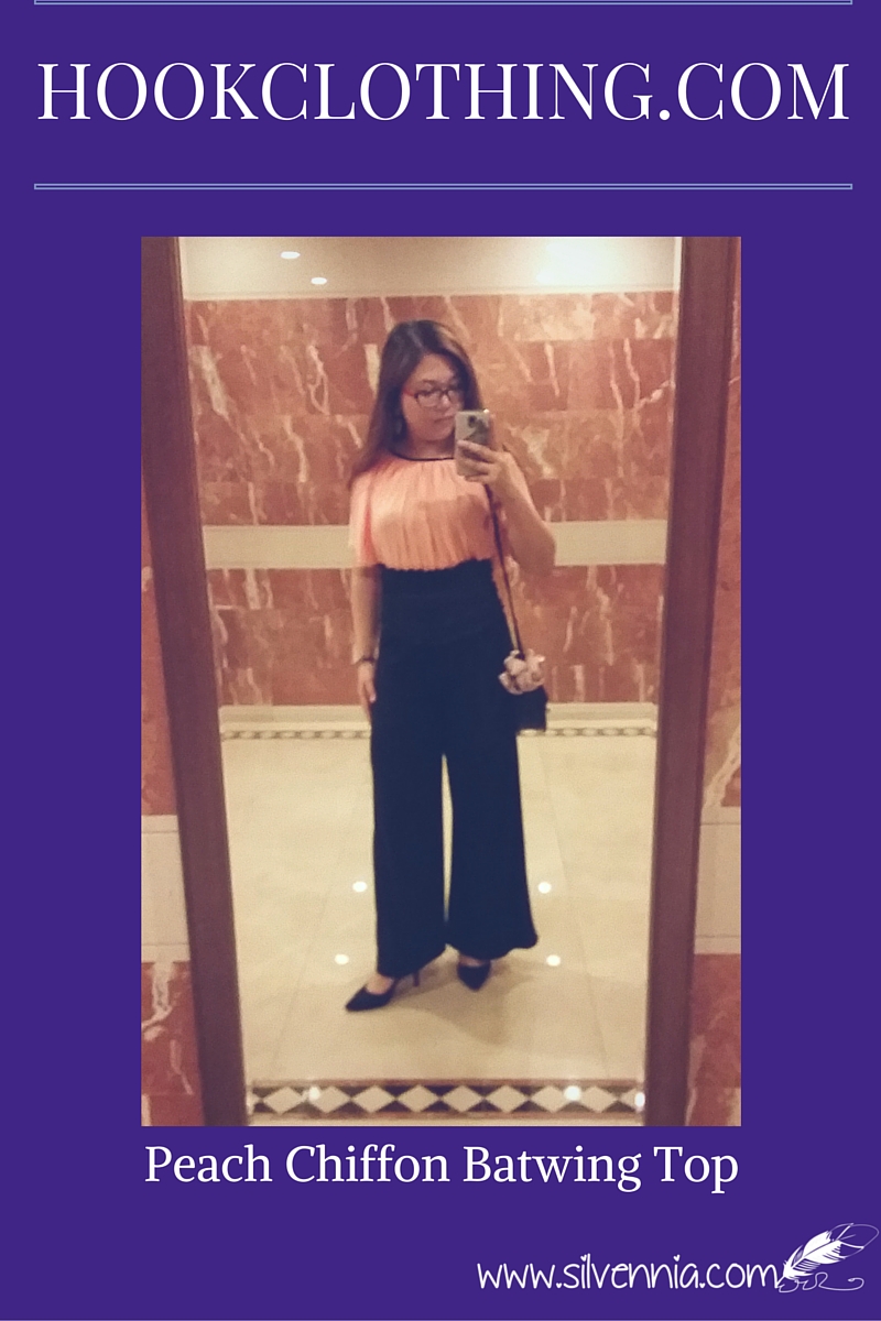 chiffon batwing top from hook clothing